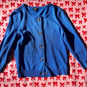 Premise Studio Vibrant Blue Knit Sweater